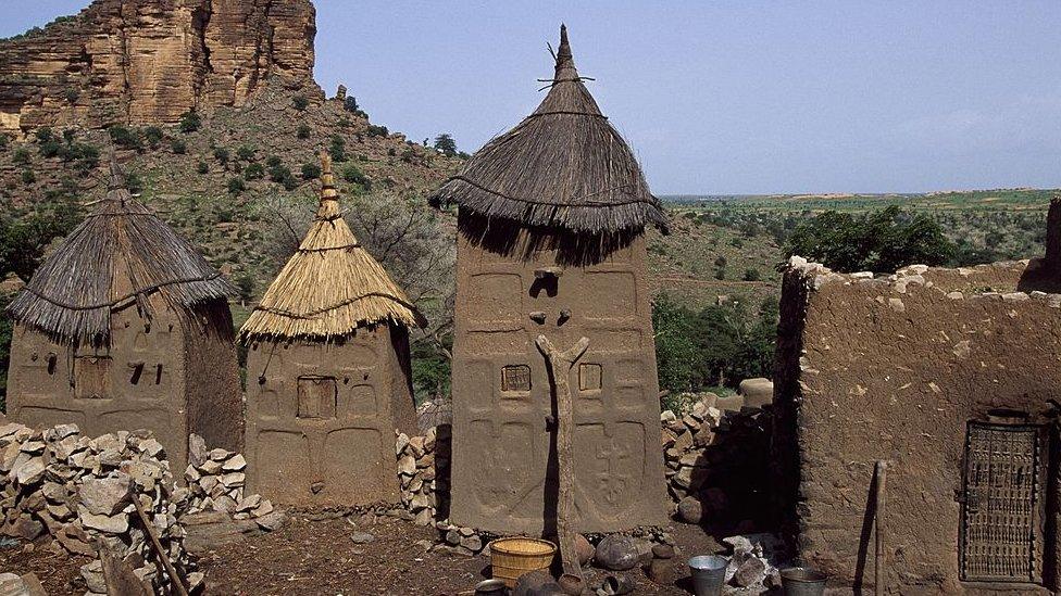 Traditional Dogon granaries