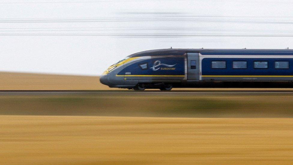 A Eurostar train