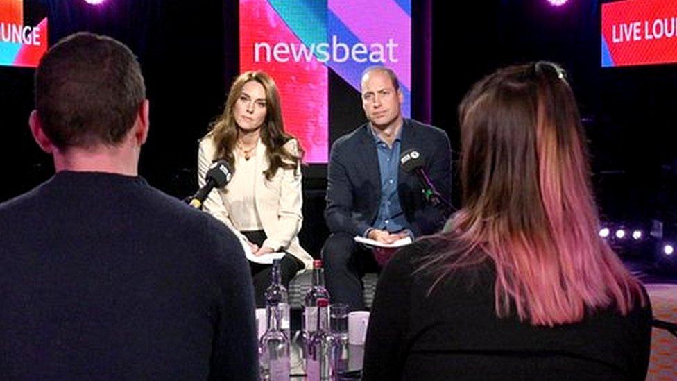 Prince William and Princess Kate at Radio 1 Live Lounge