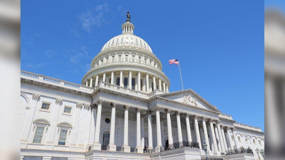 Capitol building in Washington in the US.