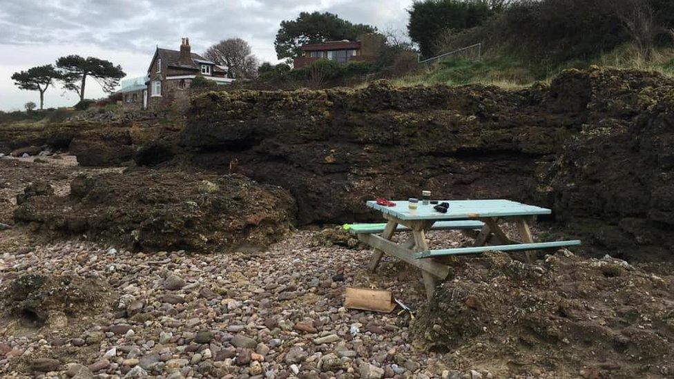 The bench in Portishead