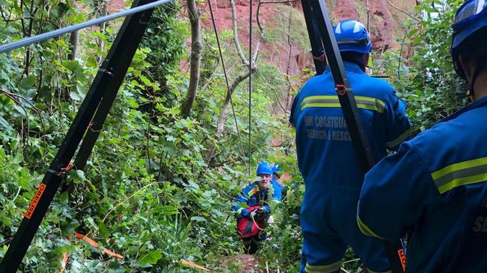 Rescue at Whitsand Beach