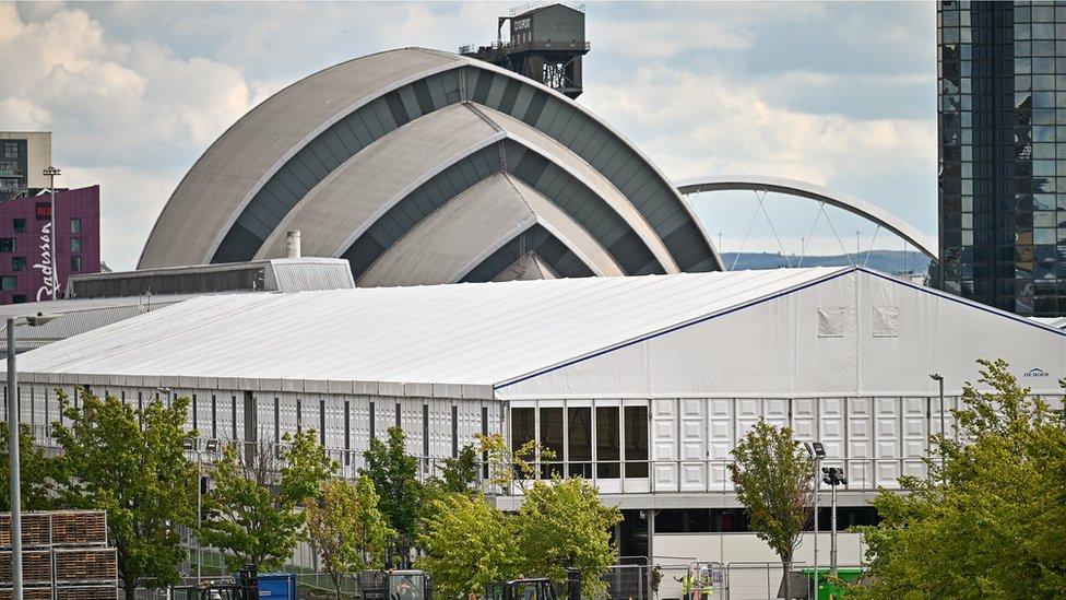 The site of the COP26 climate summit in Glasgow