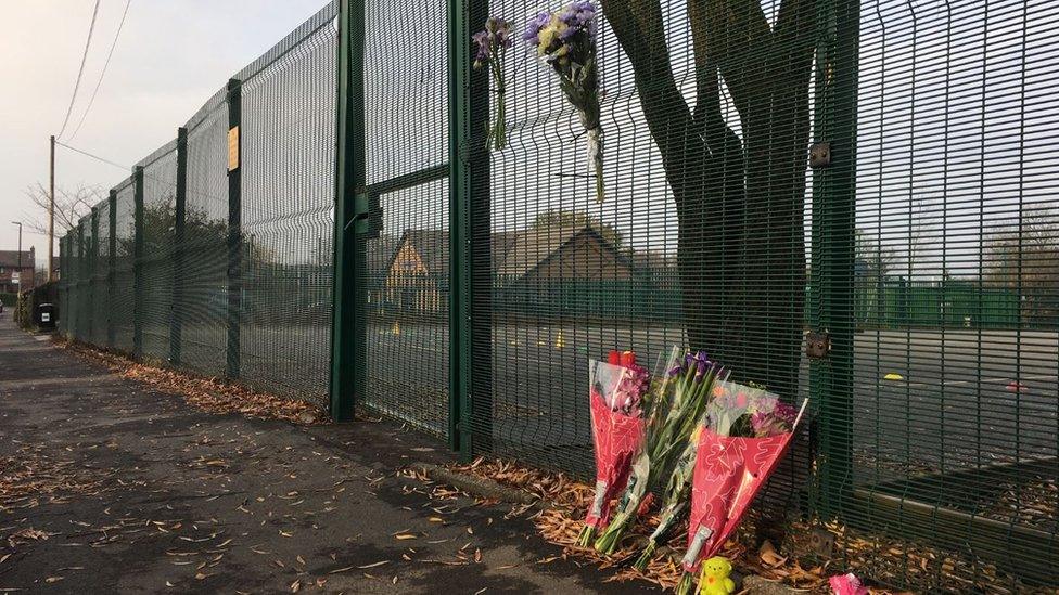Tributes at school