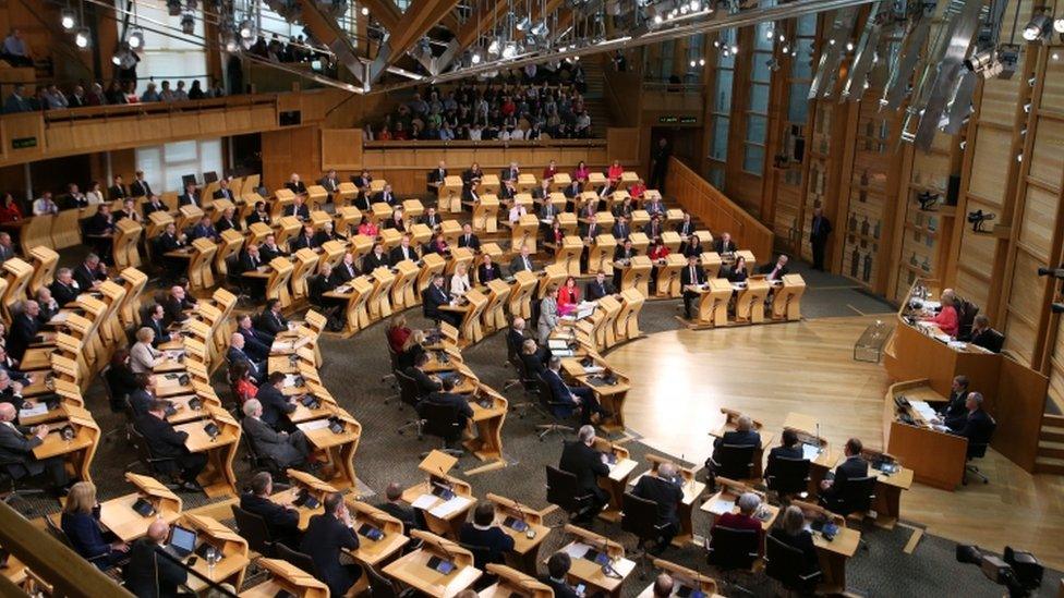 Scottish Parliament chamber