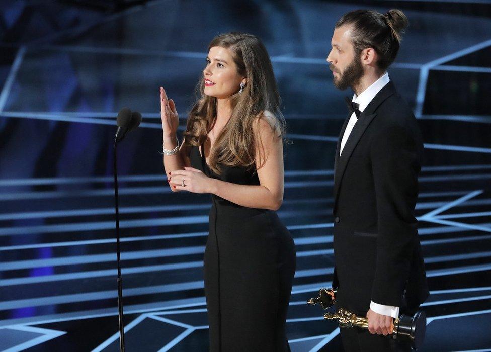 Rachel Shenton, with Chris Overton