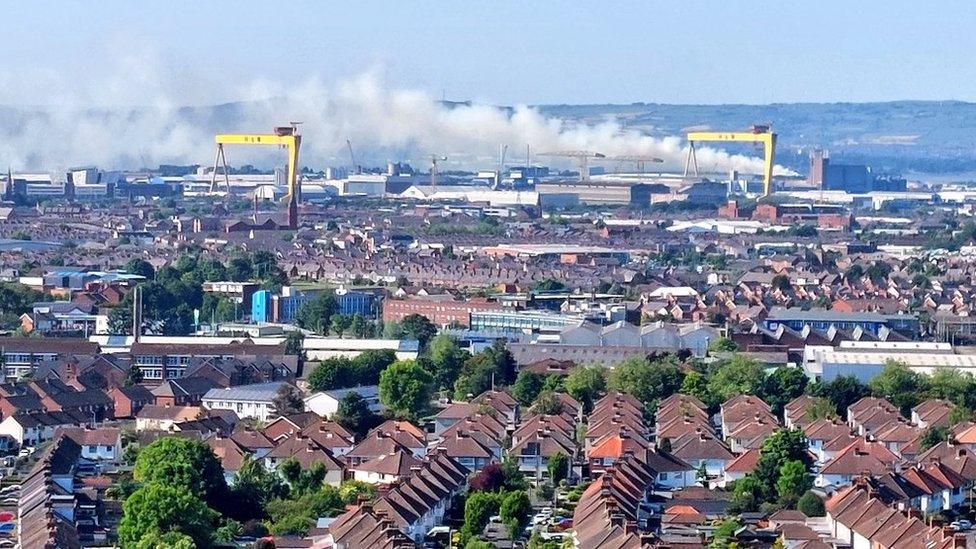 Gary McKeown's photo of Belfast gorse fire