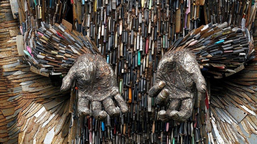 Knife Angel sculpture