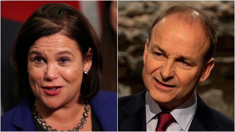 Mary Lou McDonald and Michéal Martin