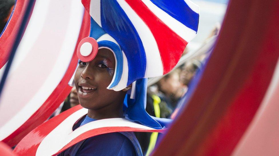 children's day parade at Notting Hill Carnival