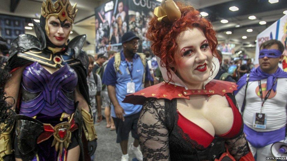 Fans attend Comic-Con International