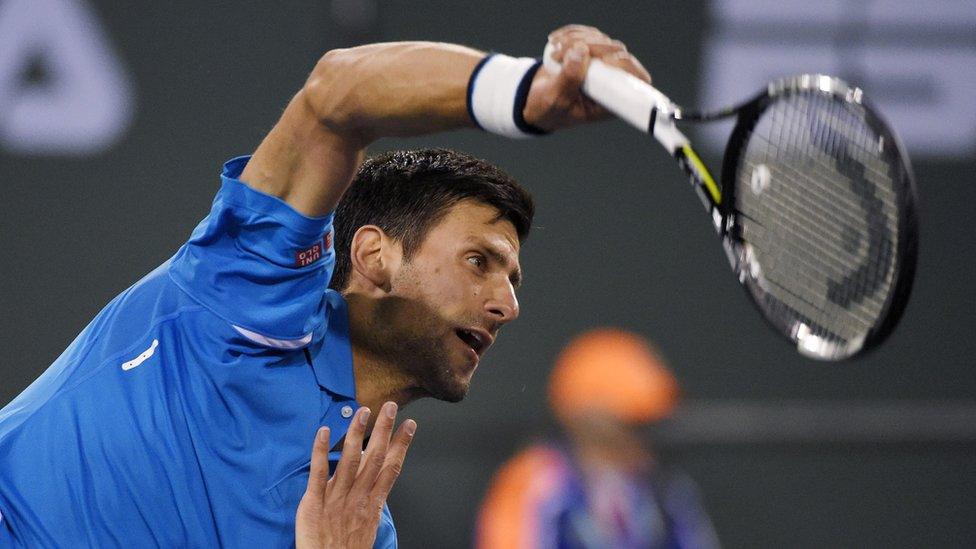 Eleven-time grand slam winner Djokovic is currently playing at the BNP Paribas Open in Indian Wells in California