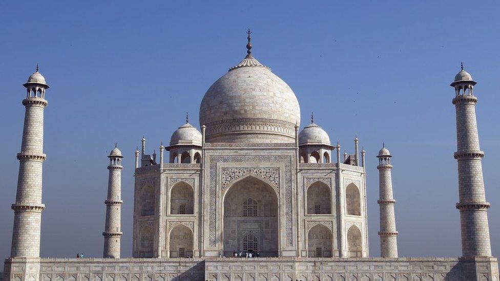 The Taj Mahal is located in the northern Indian city of Agra