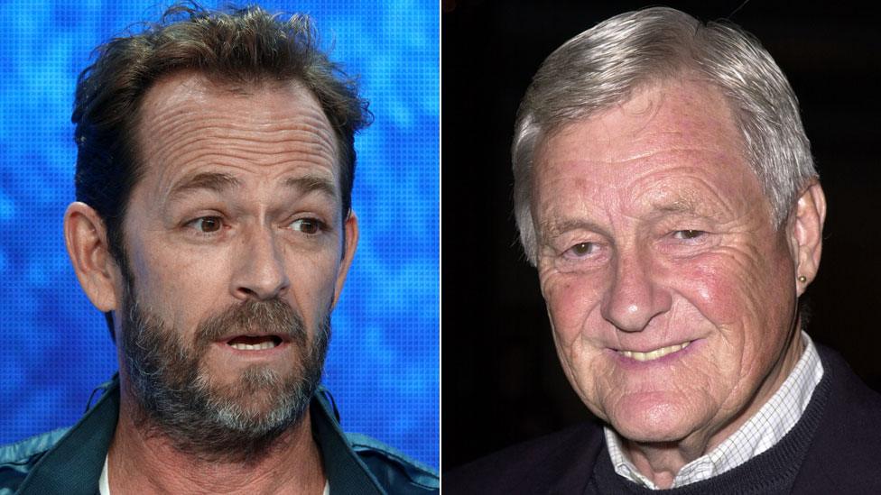 Luke Perry and Orson Bean