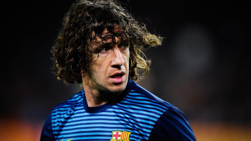 Former footballer Carles Puyol plays for FC Barcelona.