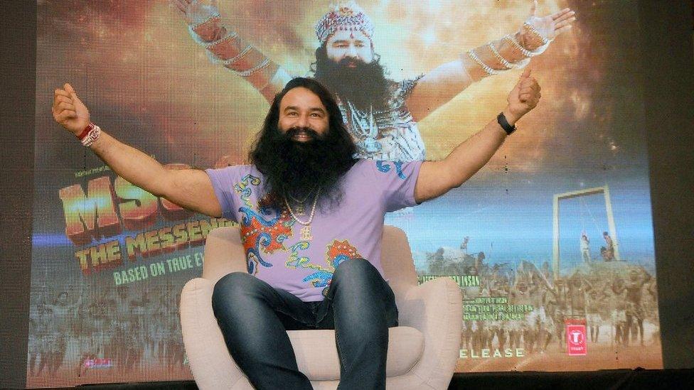 Gurmeet Ram Rahim Singh at an event