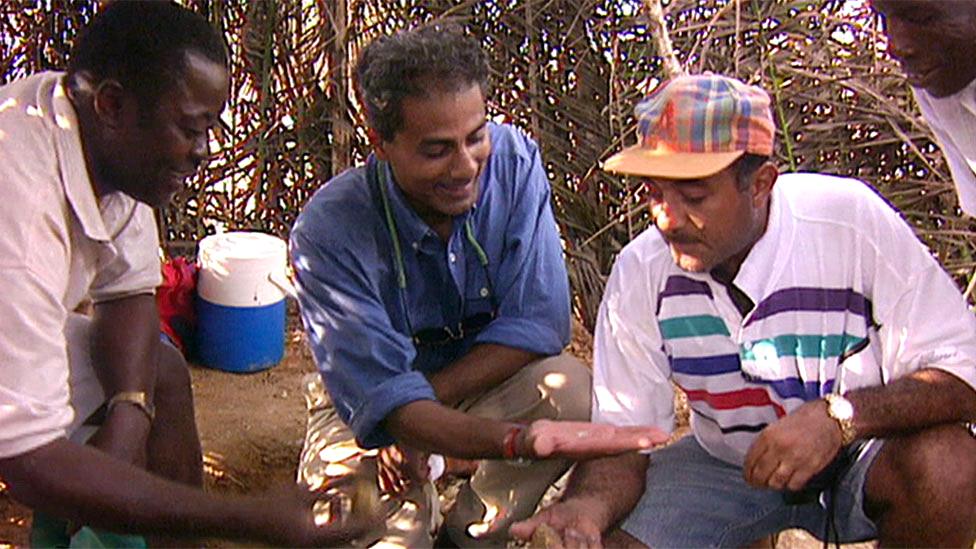 George Alagiah interviewed diamond miners in Sierra Leone