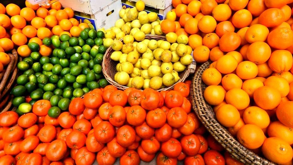 Fresh fruit and vegetables