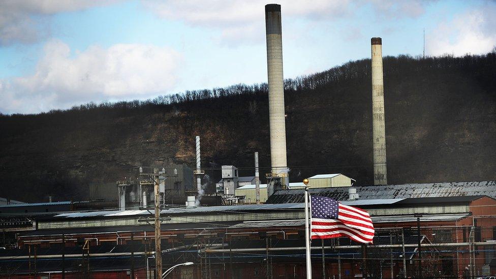 A US steel plant