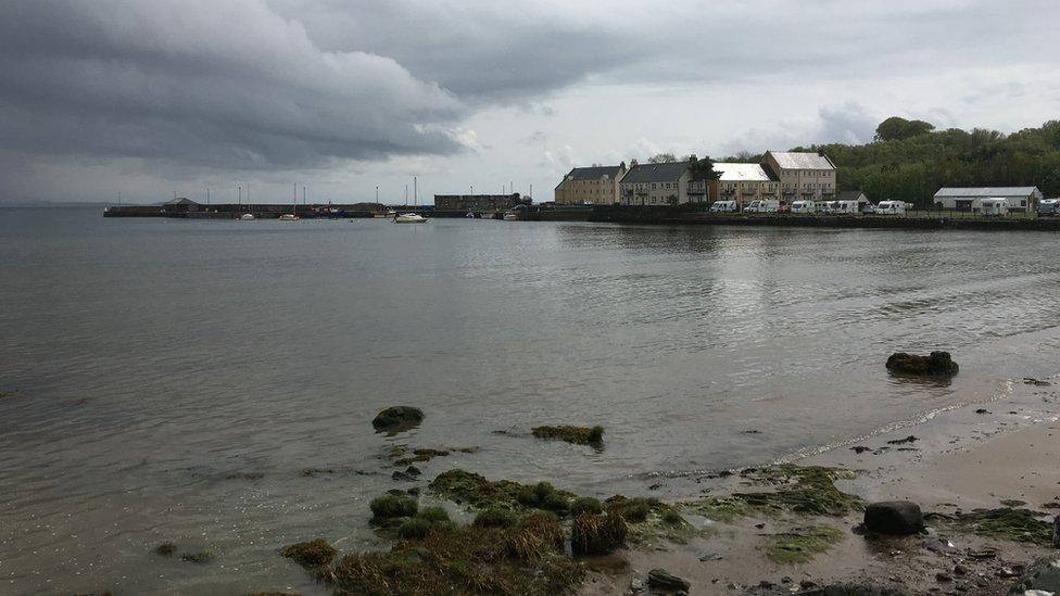 The bays around Garlieston were chosen to test the harbour systems