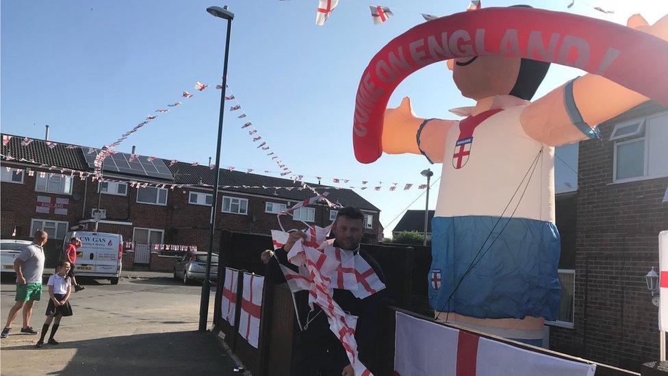 Inflatable England player