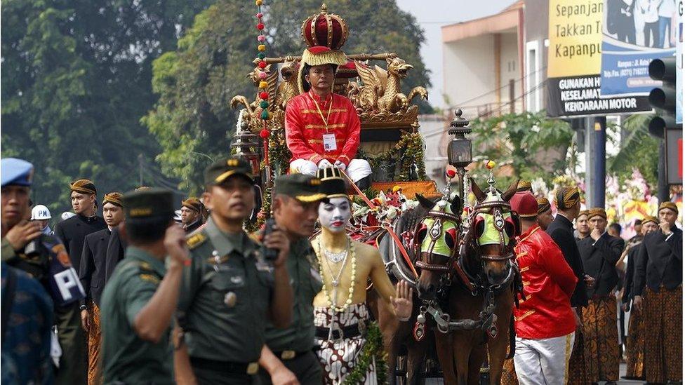 The wedding parade for Indonesian President Joko Widodo's daughter