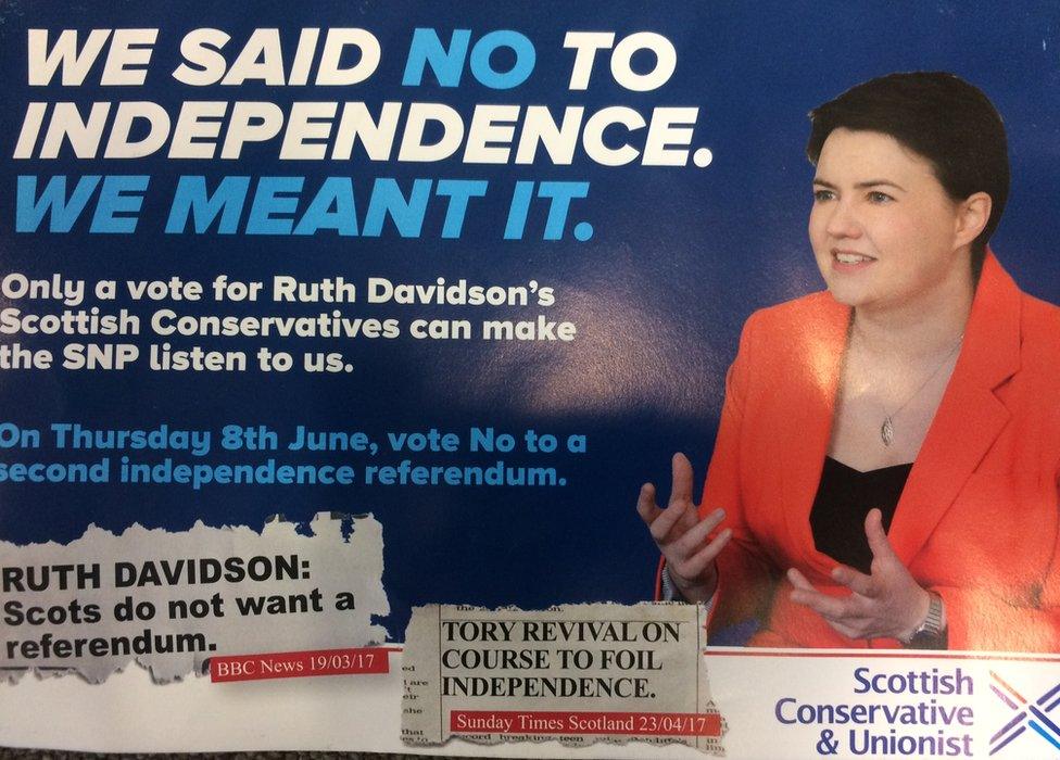 Scottish Conservative & Unionist party leaflet