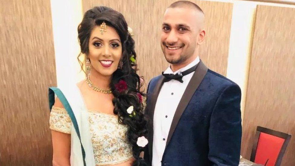 Khilan Chandaria, 33, and bride Usheila Patel