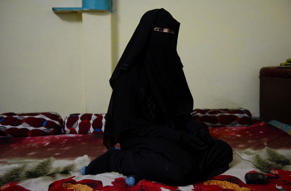 An India woman who was divorced through triple talaq