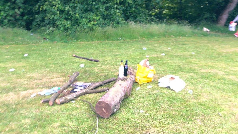 Park rubbish