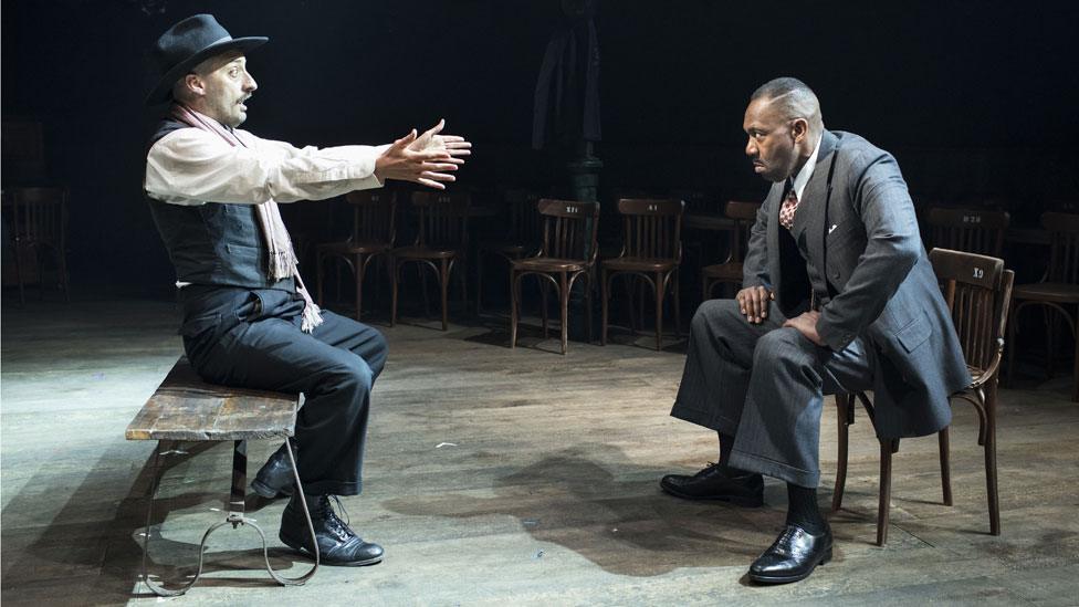 Sir Lenny Henry with Tom Edden in The Resistible Rise of Arturo Ui