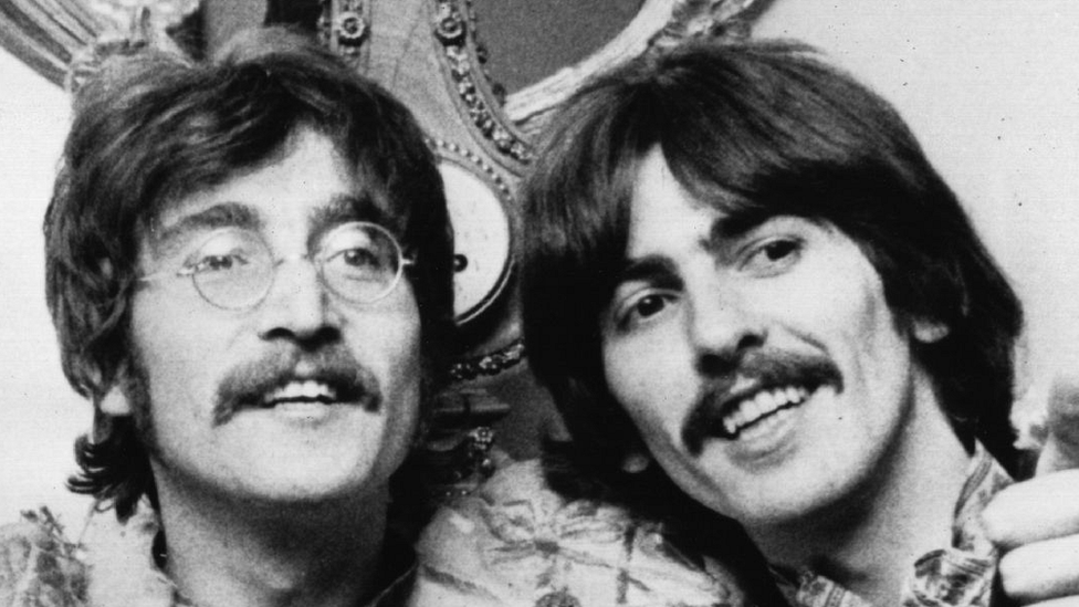 John Lennon and George Harrison