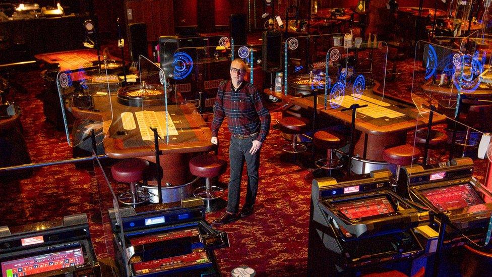 Mike Olley, pictured in the Grosvenor Casino on Birmingham's Broad Street