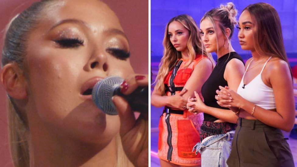 A contestant tries to wow Little Mix