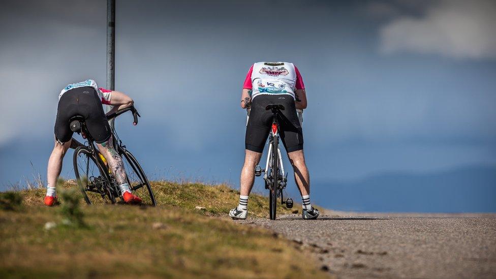 NC500 cyclists