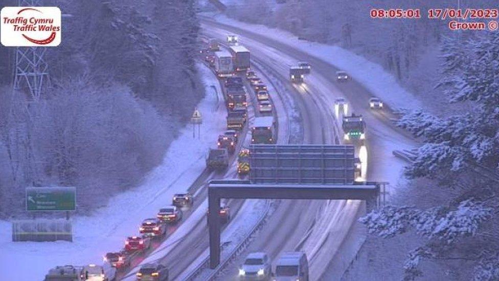 A55 at Ewloe, Flintshire