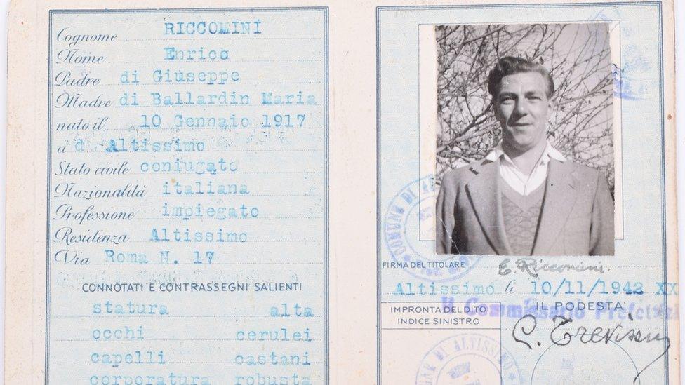 James Riccomini fake Italian identity papers