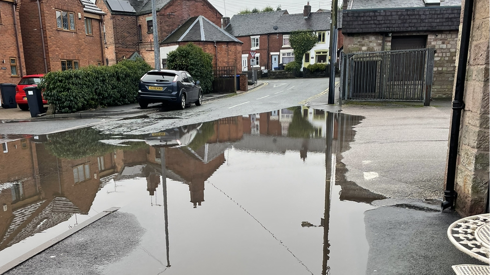 Flooded street