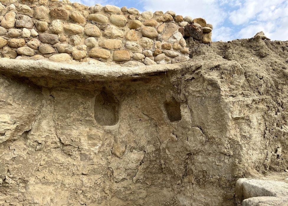 A small cave at what is known as Elijah's hill, where it is said that John the Baptist lived