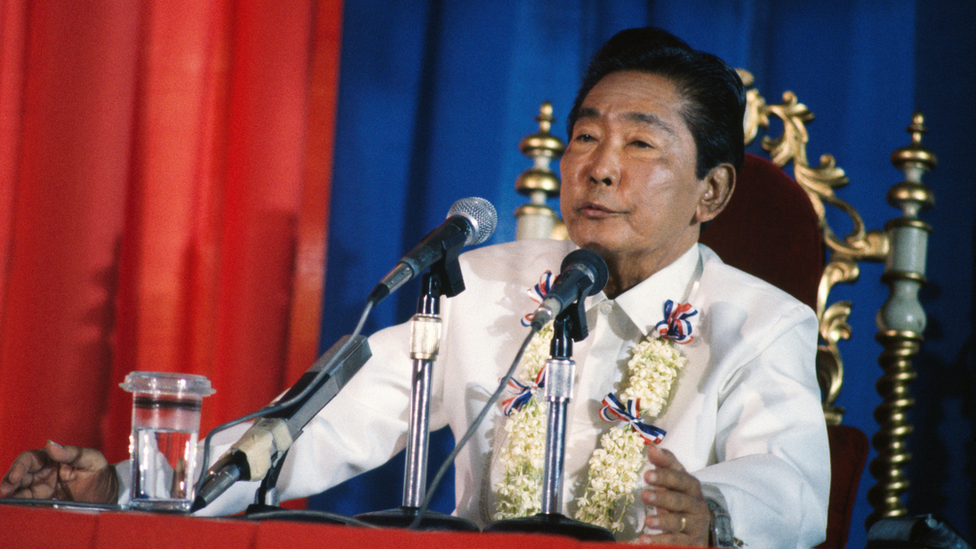 Former president of the Philippines Ferdinand Marcos