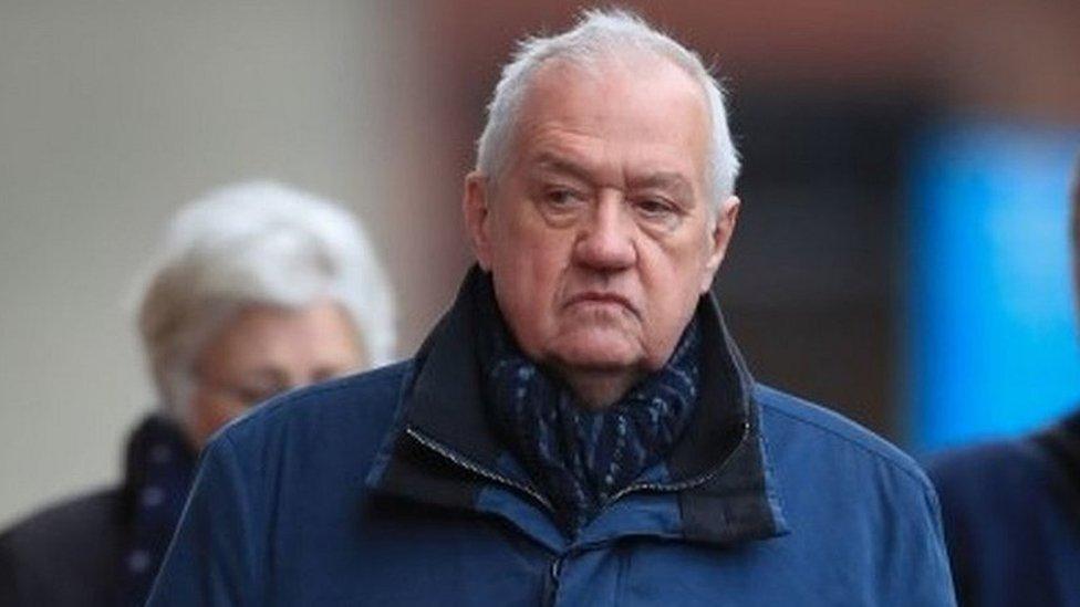 David Duckenfield arriving at court