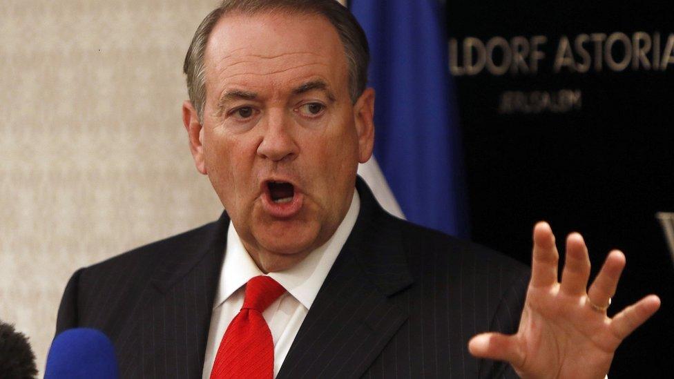 Republican presidential candidate Mike Huckabee.