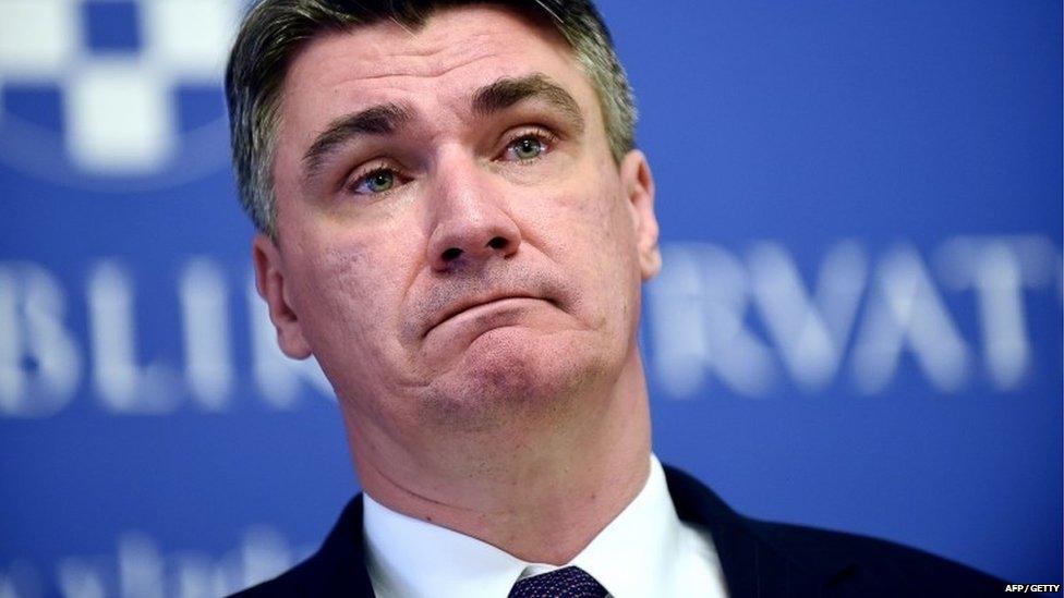 Croatian Prime Minister Zoran Milanovic