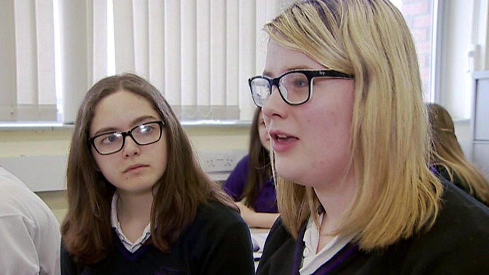 Pupils in Lampeter, Ceredigion