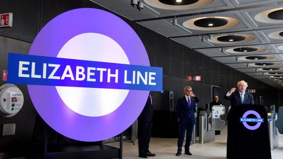 Elizabeth line sign