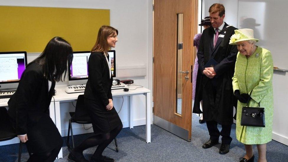 Queen at King's Bruton School