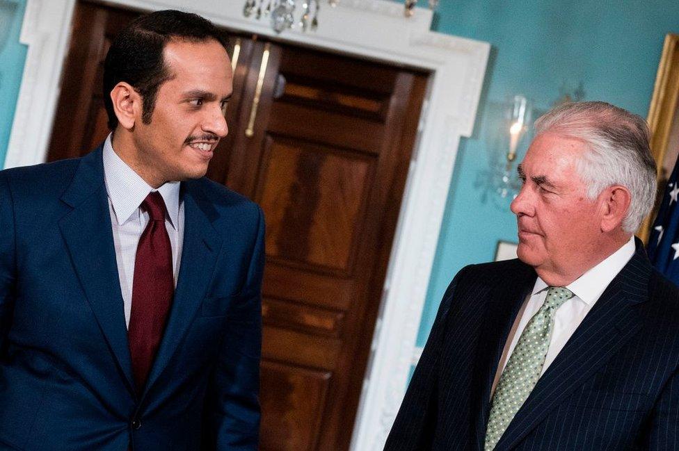 Tillerson met with the Qatari foreign minister earlier this week