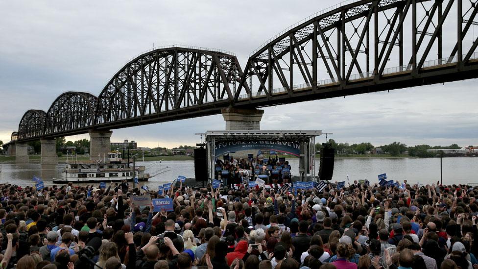 Bernie Sanders rally in Kentucky