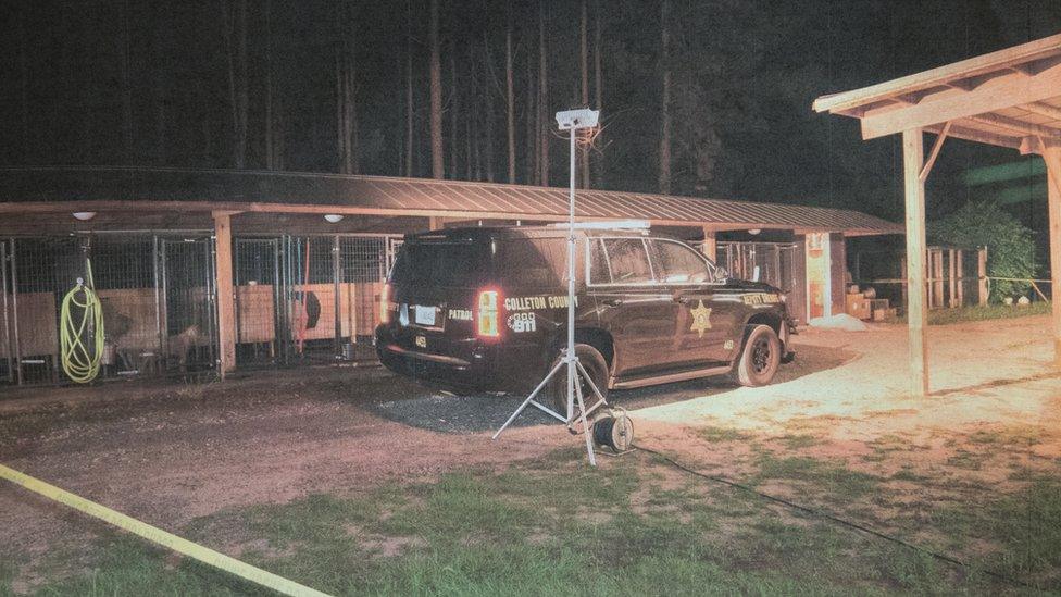 The dog kennels at Moselle, where Paul and Maggie were killed