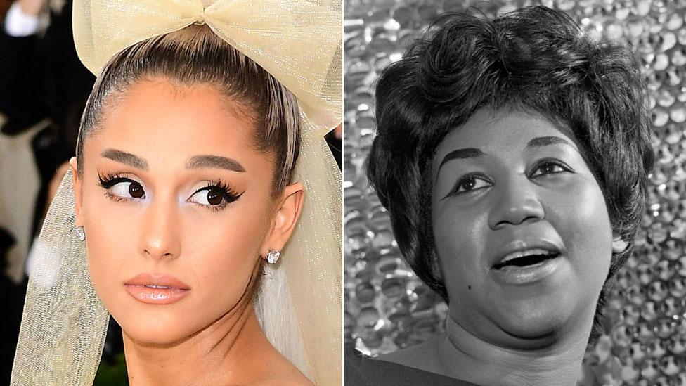 Ariana Grande and Aretha Franklin